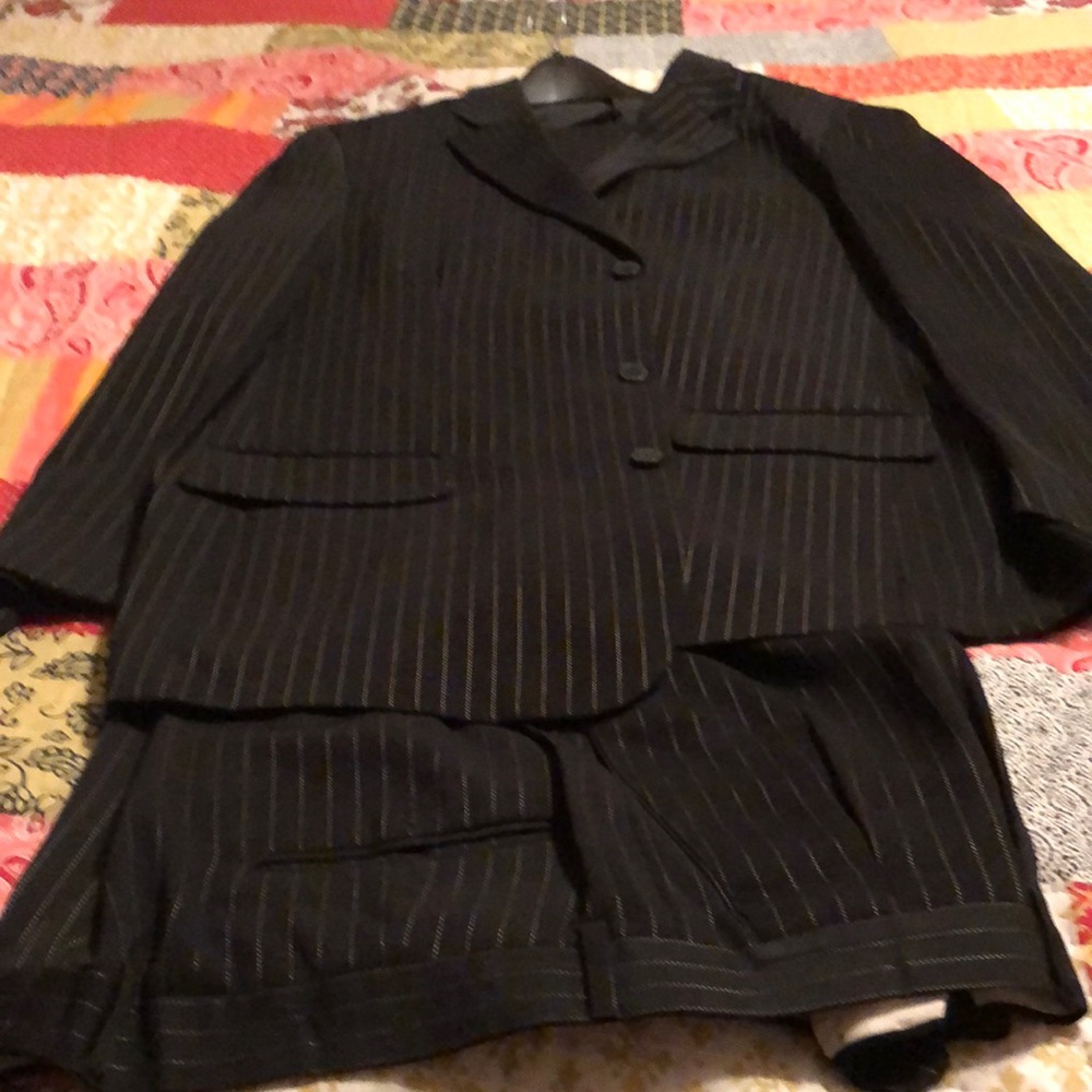 Pin stripe suit